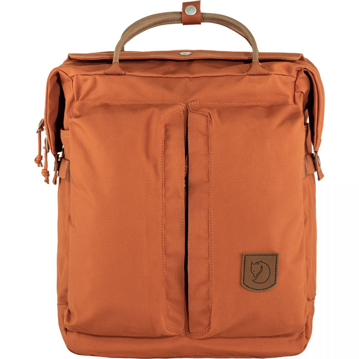 Backpack LUCIEN, red hot terracotta, organic cotton